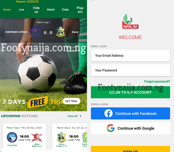 how to watch Nigeria Premier League Matches Live on your Phone.