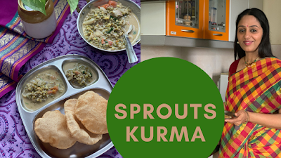 Sprouts Kurma | How to make Sprouts Kurma 