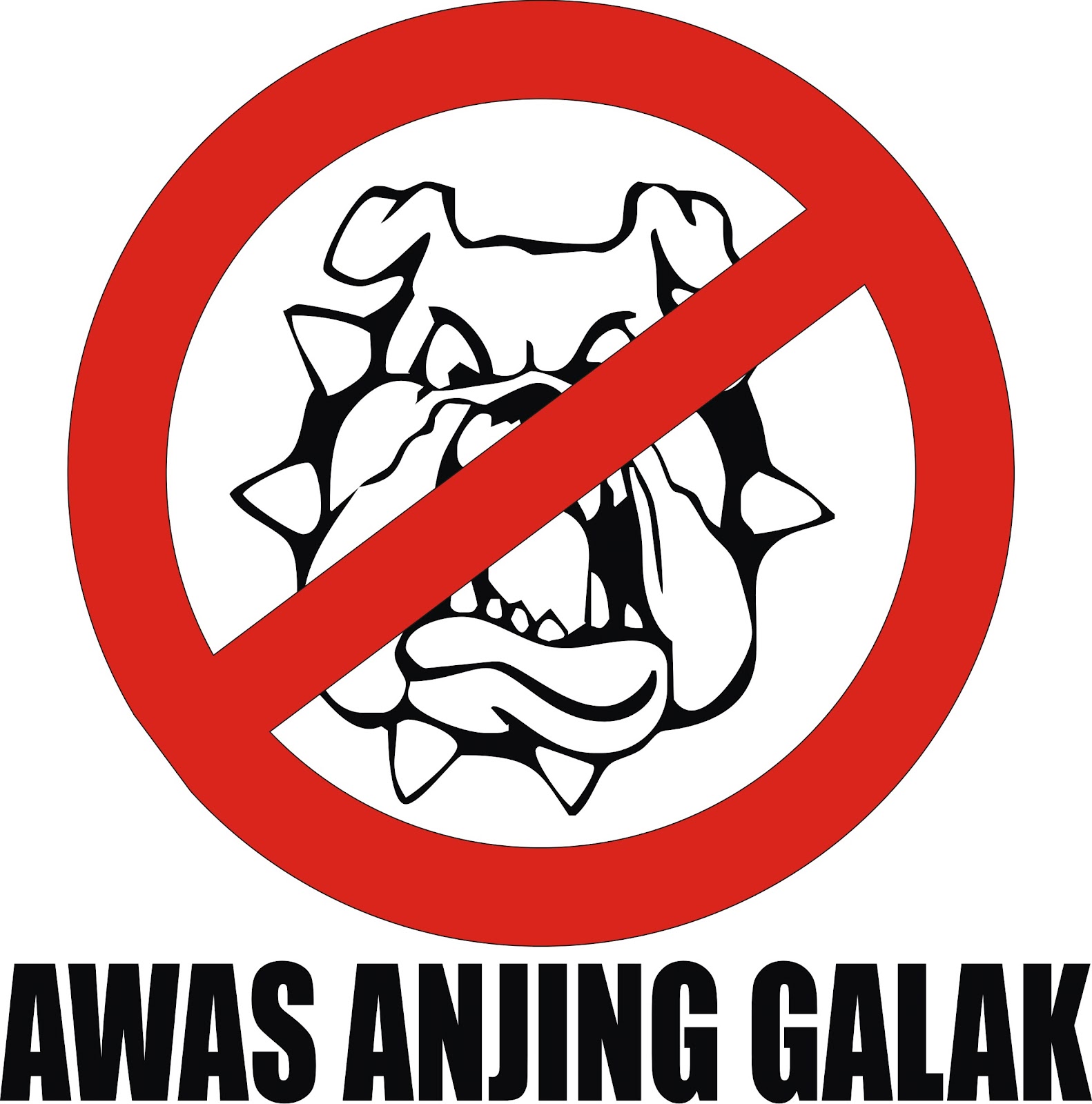 Sticker anjing galak Nulight Creation