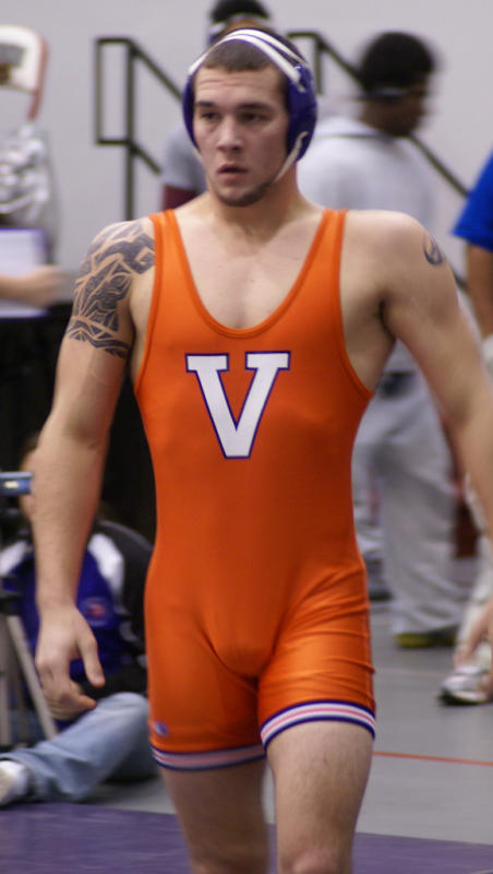 Hot Wrestler with Big Bulge 