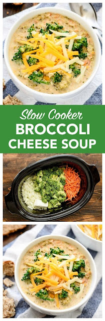  Slow Cooker Broccoli Cheese Soup