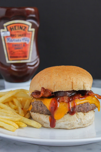 BBQ Bacon Cheeseburgers | The Chef Next Door #MadeWithTheMasters #HeinzBBQ