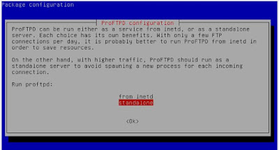 proses install proftpd di debian