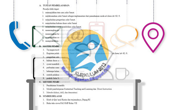 Download Contoh RPP 1 Lembar PAI Kelas 8 Semester 2 Kurikulum 2013 Revisi baru Lengkap - Media Genggaman