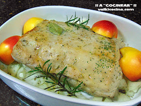 lomo de cerdo al horno con salsa de manzana