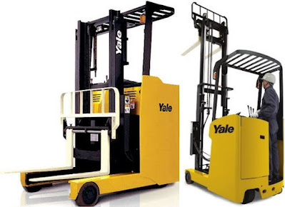 Xe nâng reach truck đứng lái Yale