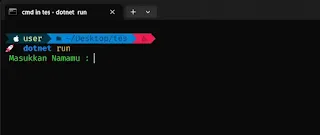 menulis program pertama dengan bahasa c#