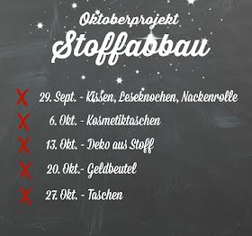 Oktoberprojekt Stoffabbau mit Emma Zeitplan