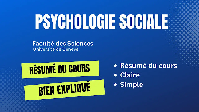 Résumé du cours psychologie sociale - Université de Genève