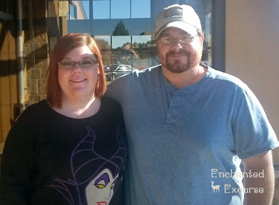 www.enchantedexcurse.com meeting my niece and seeing my brother. Also wearing my Torrid Maleficent sweater