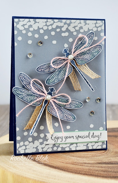 carte libellules stampinup