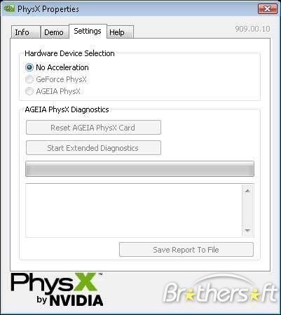 physx 9.10 system software