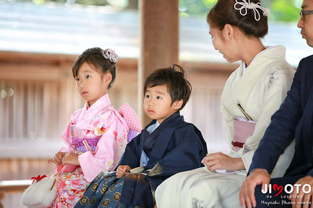 三重県名張市の宇流冨志禰神社で七五三出張撮影