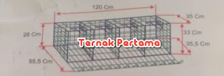 Ukuran kandang baterai mini pintu atas