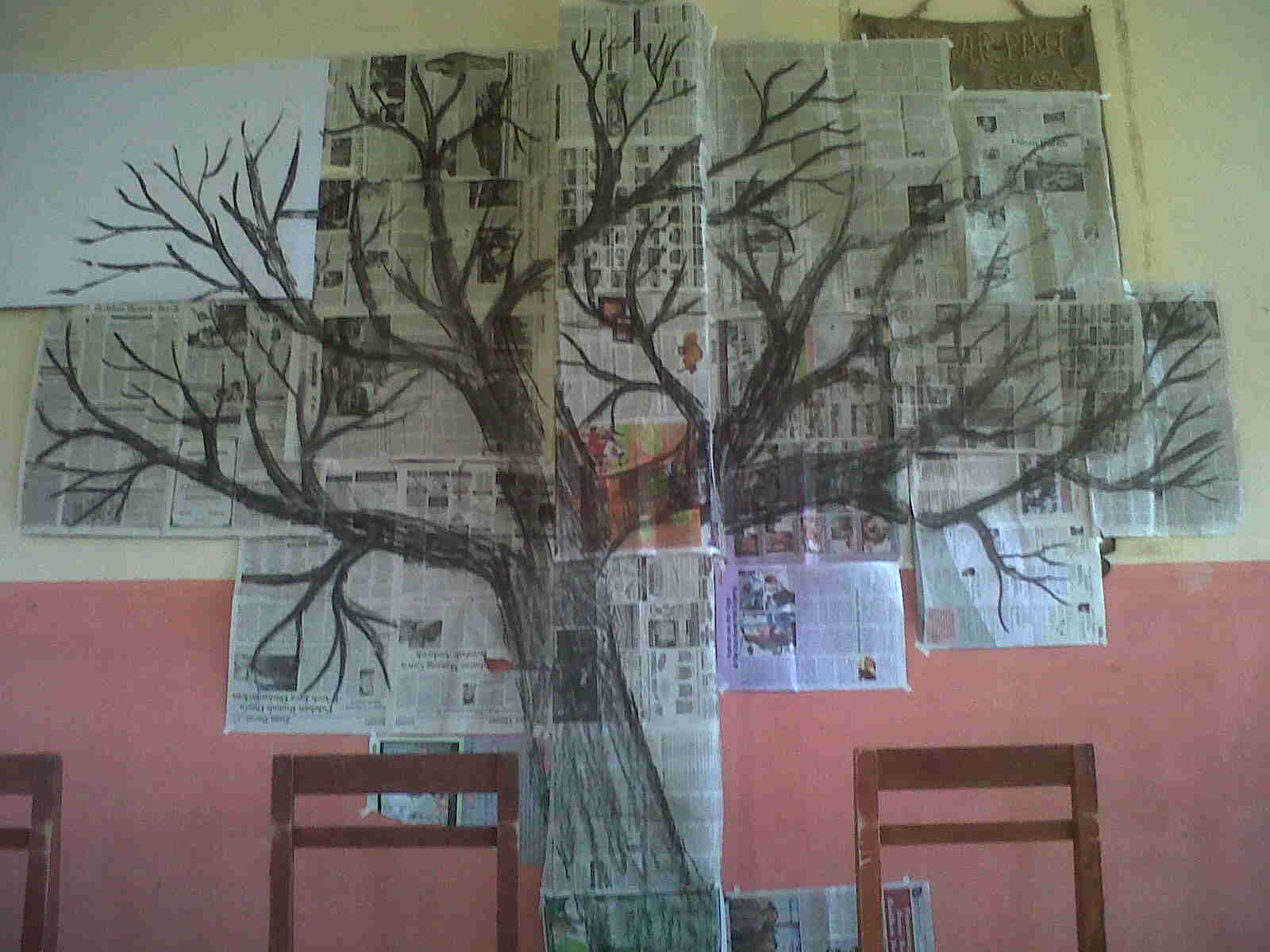 Cara Membuat Lukisan Pohon Di Dinding Kamar 