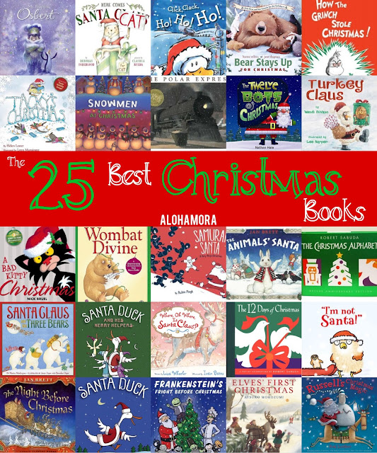 The 25 Best Christmas Picture Books.  These books are fantastic, funny, touching, classic, award winners, and so much more..  These reads are fun for kids of all ages, and parents, teachers, and librarians will enjoy  these read alouds.  Alohamora Open a Book http://alohamoraopenabook.blogspot.com/ lesson idea, toddlersl, preschool, kindergarten, 1st, 2nd, 3rd, 4th, 5th, 6th