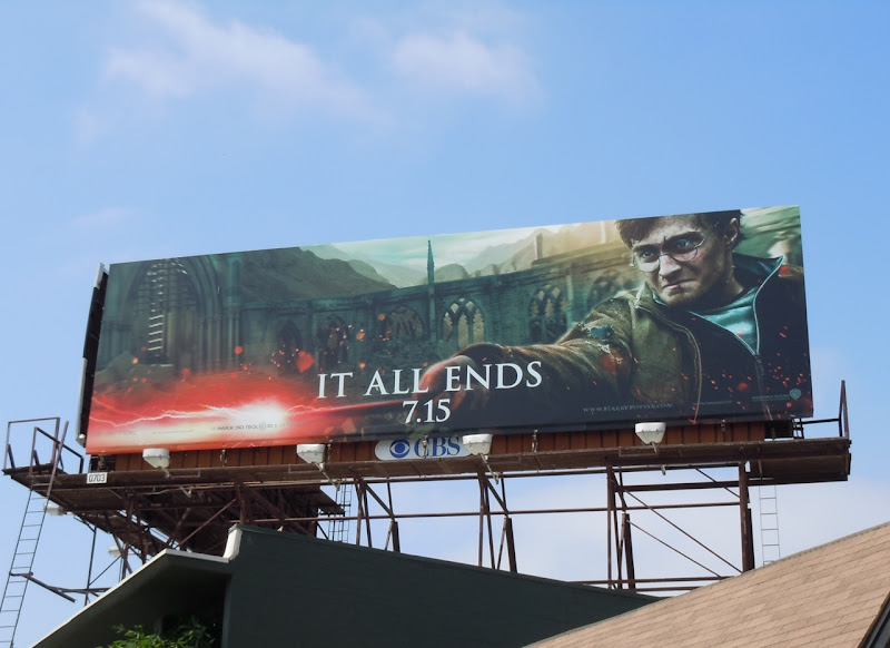 Harry Potter It All Ends movie billboard