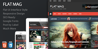 Download Flat Mag - Responsive Magazine Blogger Template