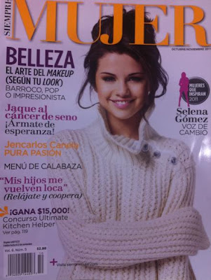 selena gomez en portada de revista siempre mujer