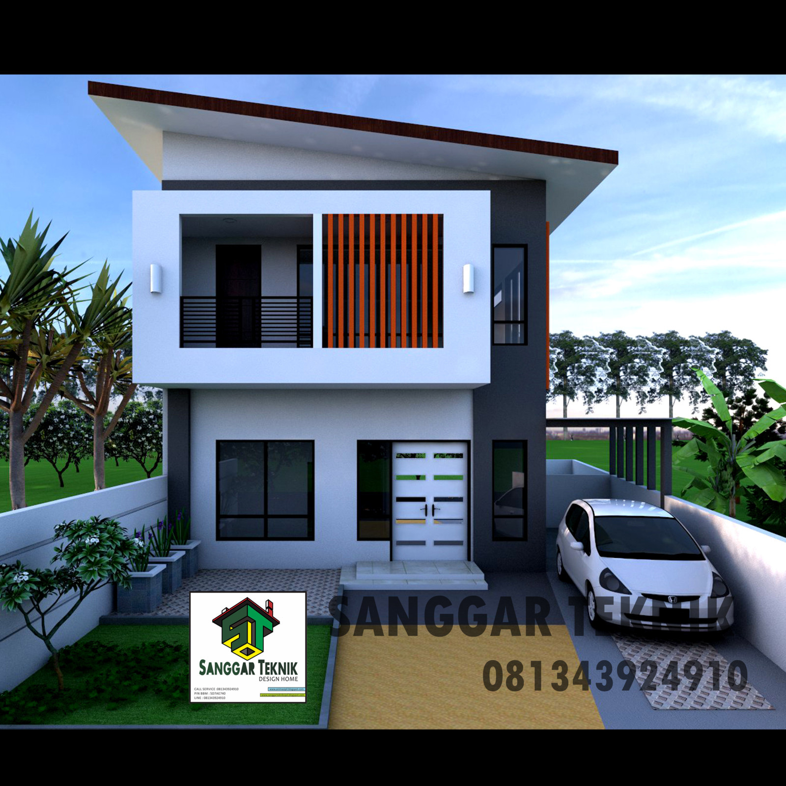  GAMBAR  DESAIN  RUMAH  MINIMALIS  MODERN  DWG FILE SANGGAR 