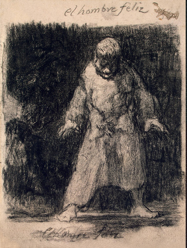 Happy Man by Francisco Goya - Genre Drawings from Hermitage Museum