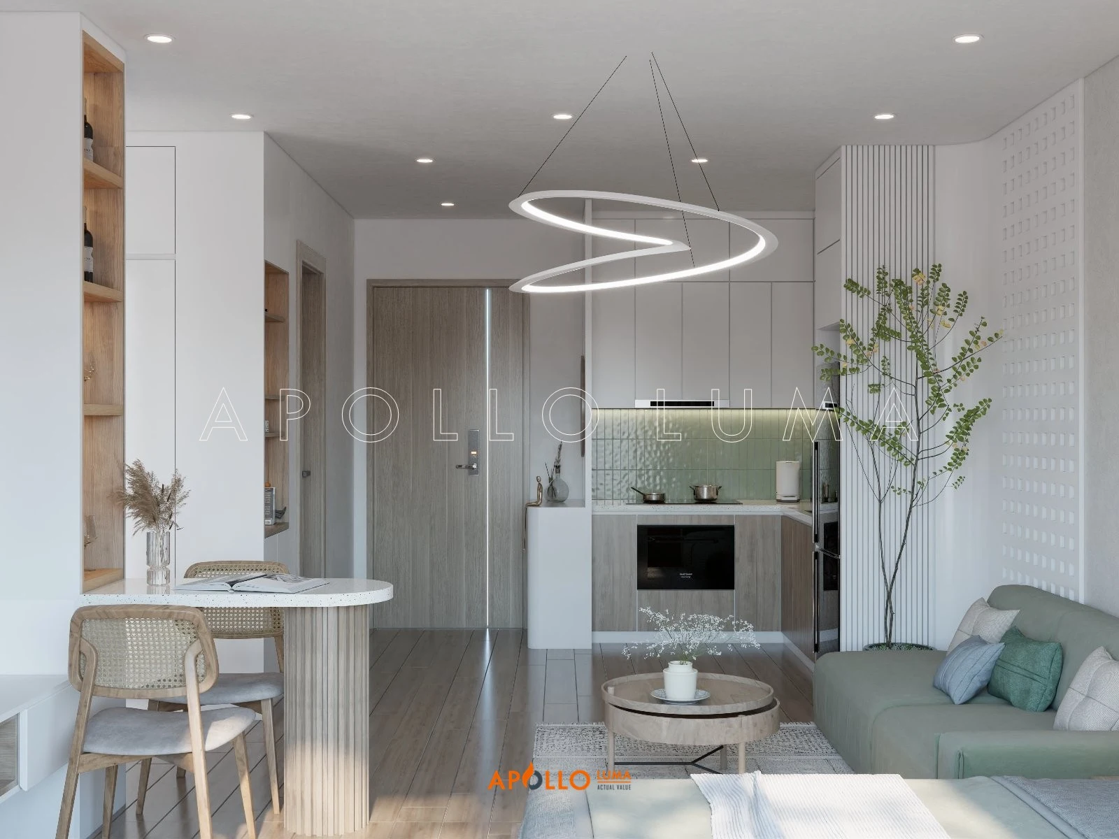 Nội thất căn hộ Studio nhỏ gọn 36m2 tại tòa S1.01 Vinhomes Smart City