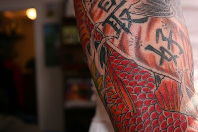 Arm Tattoo Design, Japanese Koi Fish Tattoo