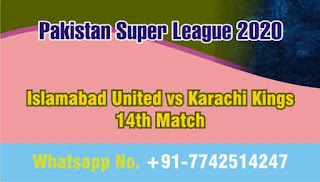 Who will win Today 14th match ISL vs KAR PSL 2020