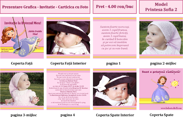 invitatii botez carticele