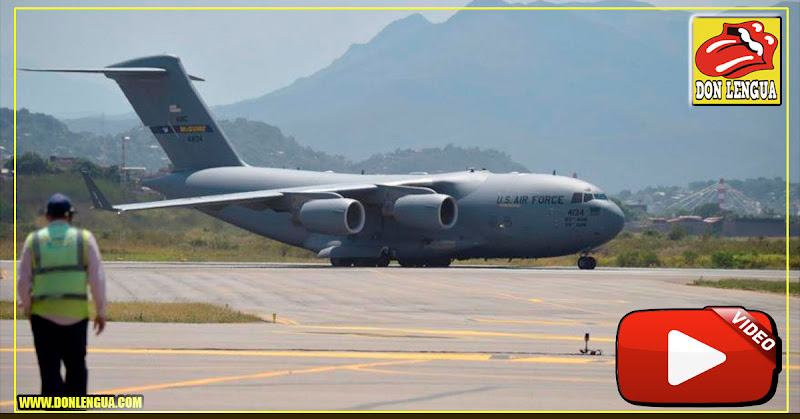 Avión de la Fuerza Aérea de EEUU aterrizó en Maiquetía