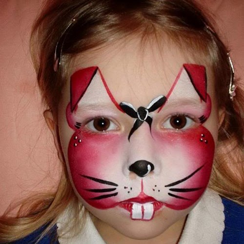 ألبومات صور منوعة: البوم صور لاجمل رسم على وجه الاطفال بالالوان 
