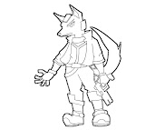 #15 Fox McCloud Coloring Page