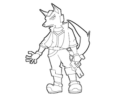 #15 Fox McCloud Coloring Page
