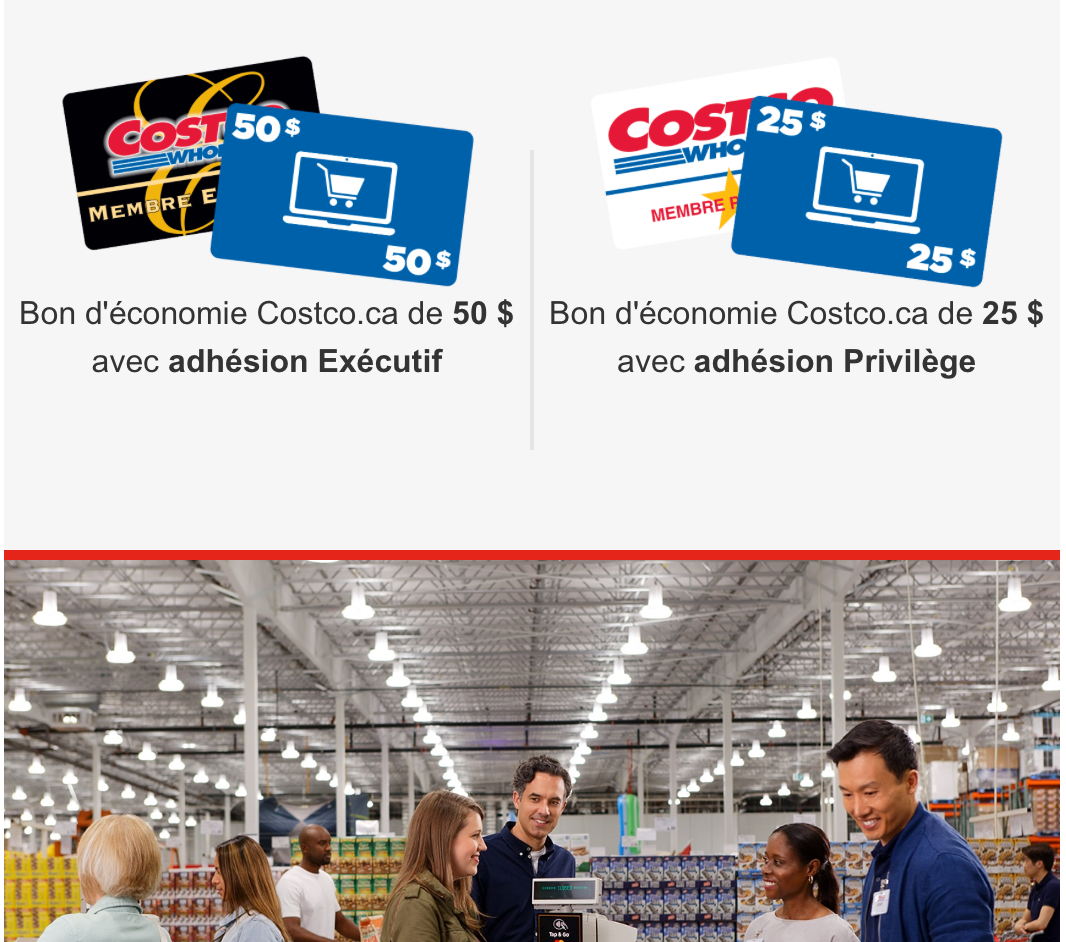 promo réfère un ami Costco