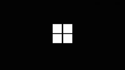 HD Wallpaper Minimalistic Windows Logo Black