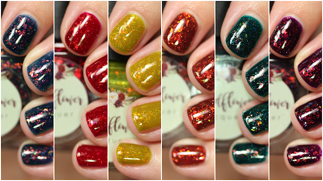 Wildflower Lacquer Fintastic Fall Collection swatches