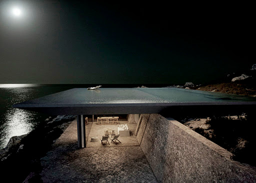 Piscina infinita en el mar Egeo |  Atenas Kois Associated Architects 