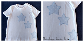 Manualidades Caseras Inma camiseta para bebé con estrellas