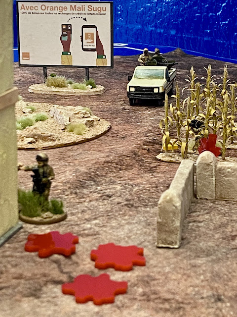 Bolt Action Modern 28mm Wargaming: African insurgents technical kills French Foreign Legion troops