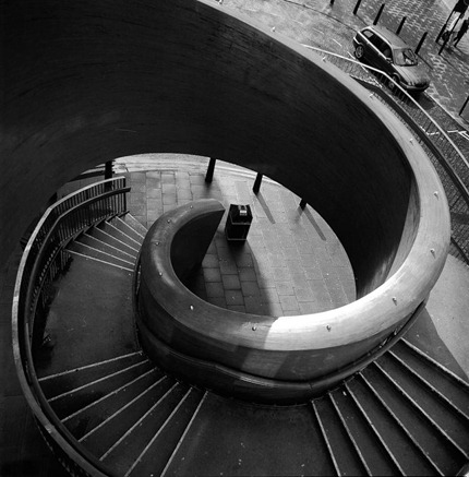 Spiral Staircase Blue Carpet Laing Art Gallery