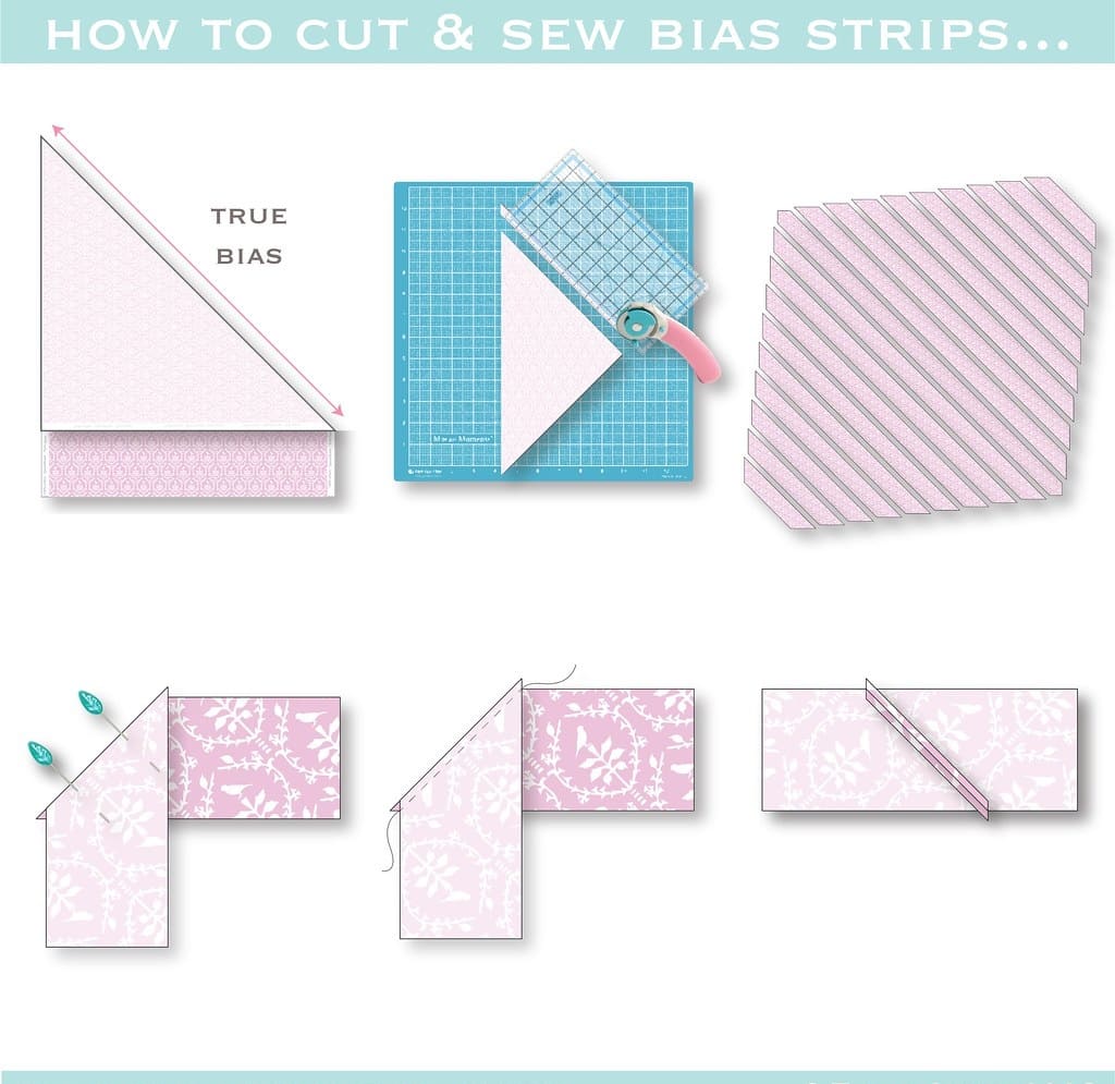 How to Cut and Sew Bias Strips