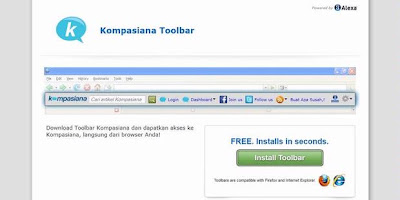 Peluncurkan Toolbar Kompasiana oleh Alexa.com