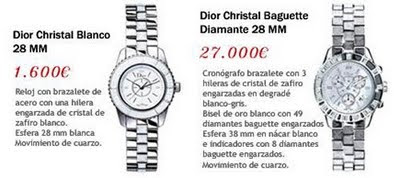 relojes Dior
