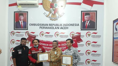 ERPA dan CLR terima Penghargaan dari Ombusdman Aceh 