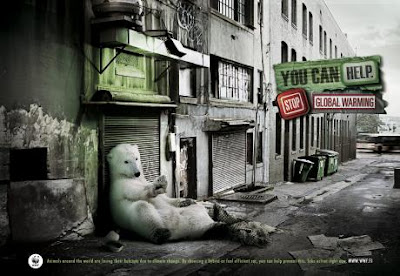 wwf campaign, global warning campaign