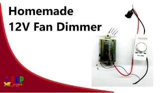 how to make 12v dc fan dimmer