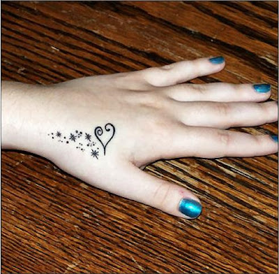 Heart Tattoos On The Hand. Heart Hand Tattoo Design-Best