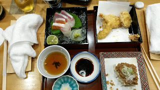 Mooi eten: tempura en sashimi