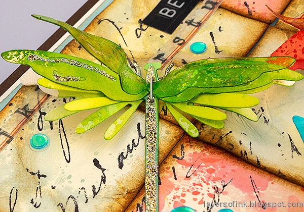 Layers of ink - Sparkly Dragonflies Tutorial by Anna-Karin Evaldsson.