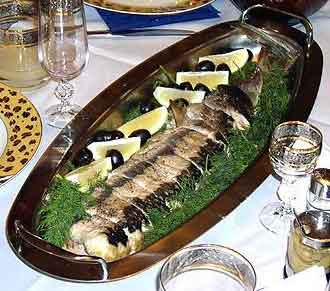 baked sturgeon